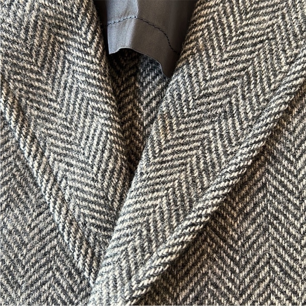Hart Schaffer & Marx‎ Vintage Wool Herringbone Pattern Sports Coat Blazer Jacket - Picture 14 of 15